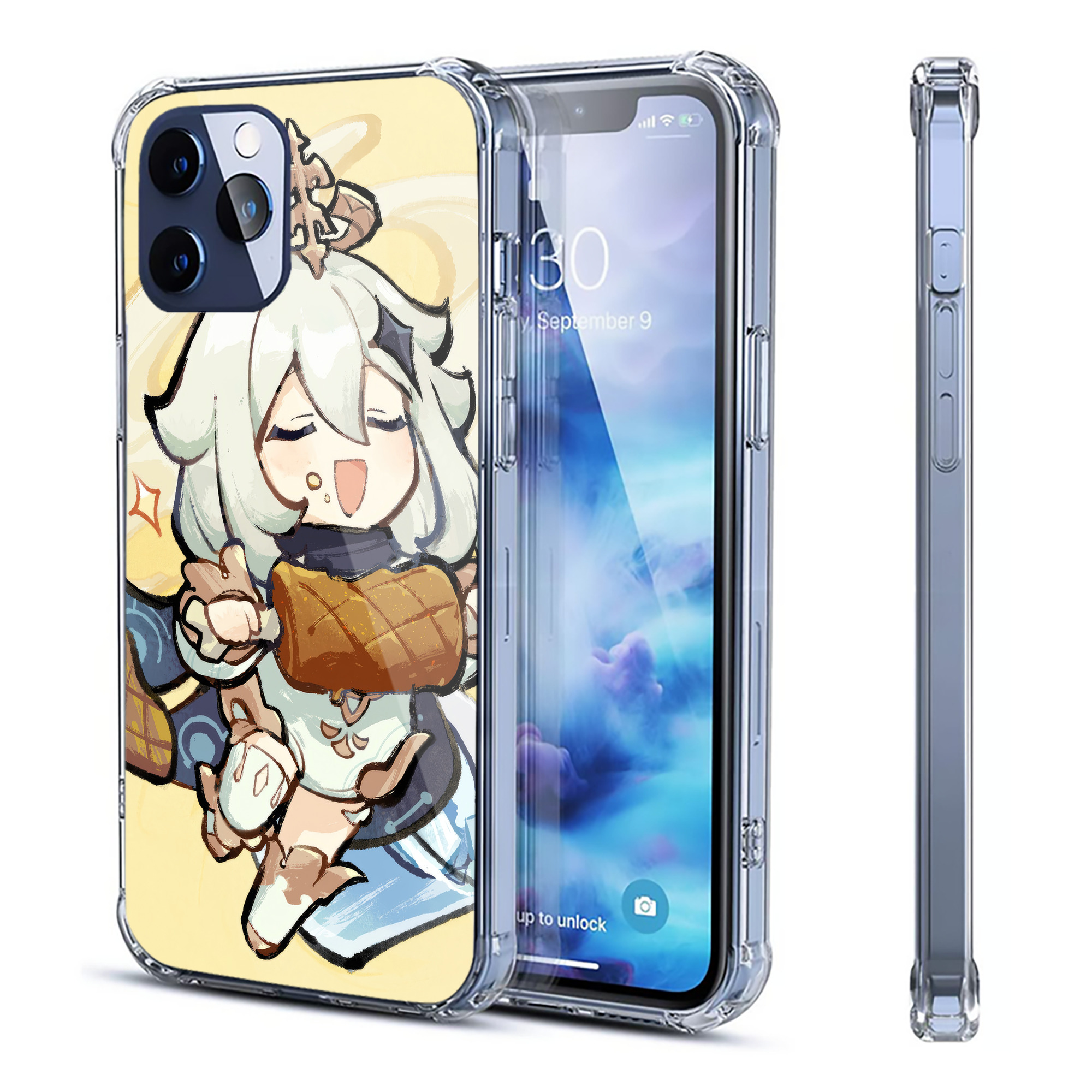 げんし神 genshin 【iPhone 12シリーズ対応】透明スマホケース（クリアソフトケース）